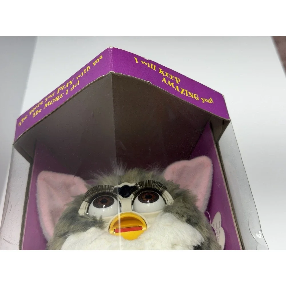 1998 Tiger Electronics Furby Model 70-800 Grey White Vintage New In Box